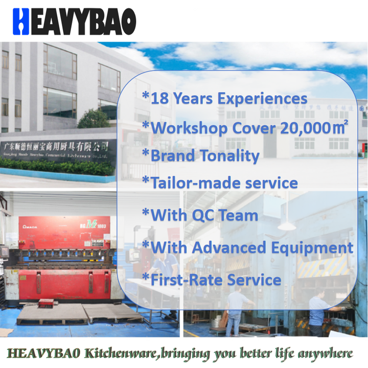Heavybao Durable Restaurant Equipment Stainless Steel Ice Cream Container Buffet Gastronorm GN Food Pan Factory Wholesale Export