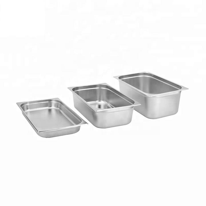 Heavybao EU Style 1/2 Stainless Steel Gastronorm GN Food Container Pan For Hotel Kitchen Equipment