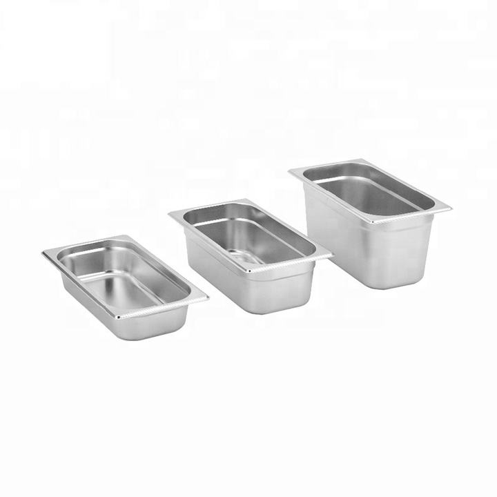 Heavybao EU Style 1/2 Stainless Steel Gastronorm GN Food Container Pan For Hotel Kitchen Equipment