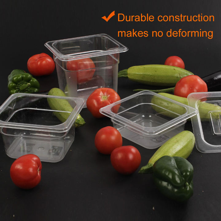 Heavybao GN Pan Clear Plastic Polycarbonate Storage Transport PC Gastronorm Food Pan Manufacturing Solutions