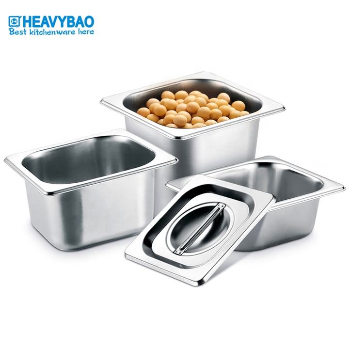 Heavybao Gastronorm Container Stainless Steel Gn Pan For Restaurant Hotel Chaffing Dishes