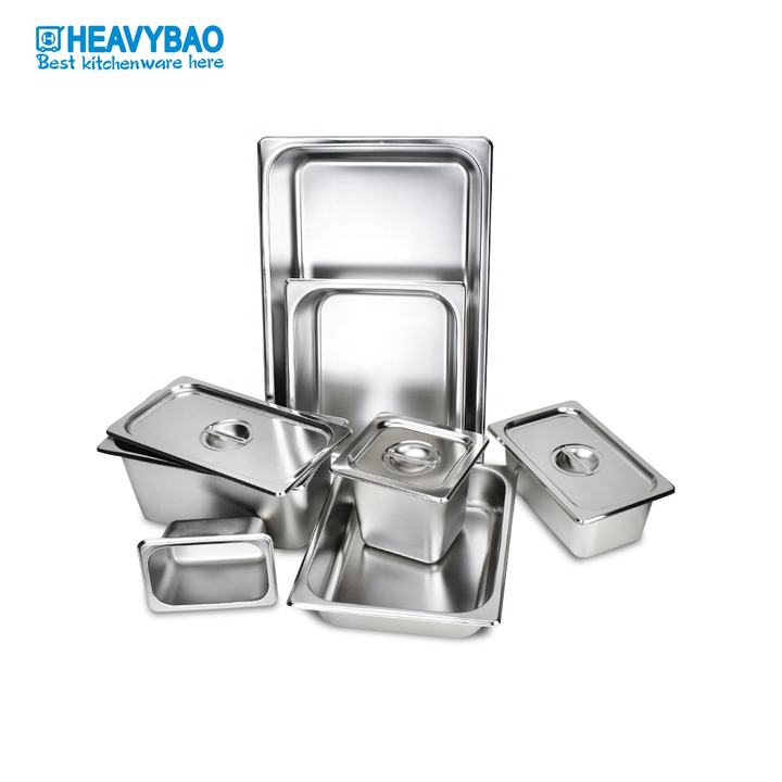 Heavybao Gastronorm Container Stainless Steel Gn Pan For Restaurant Hotel Chaffing Dishes