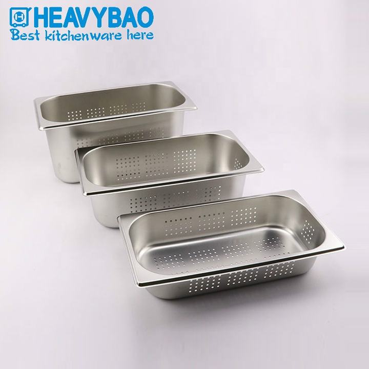 Heavybao Gastronorm Food Pan Perforated Stainless Steel For Hotel Supply