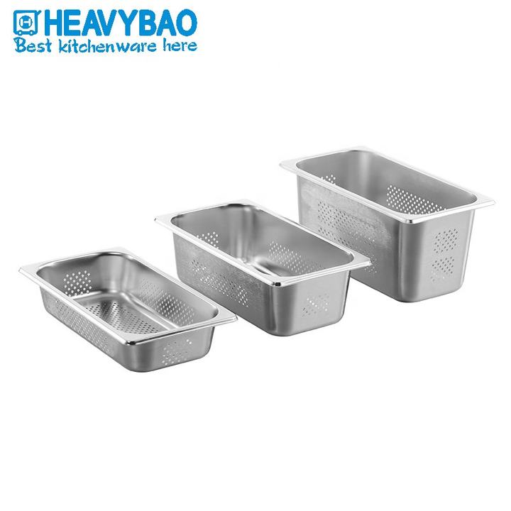 Heavybao Gastronorm Food Pan Perforated Stainless Steel For Hotel Supply