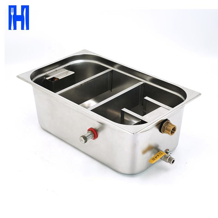 Heavybao Handmade Customizable Kitchen Food Processing Oil Water Separator Filter Grease Interceptor Stainless steel Grease Trap