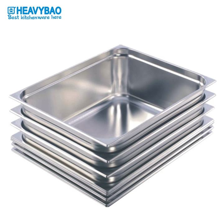 Heavybao High Quality Catering Equipment Stainless Steel Gastronom Ice Cream Container GN Pans For Hotel Restaurant