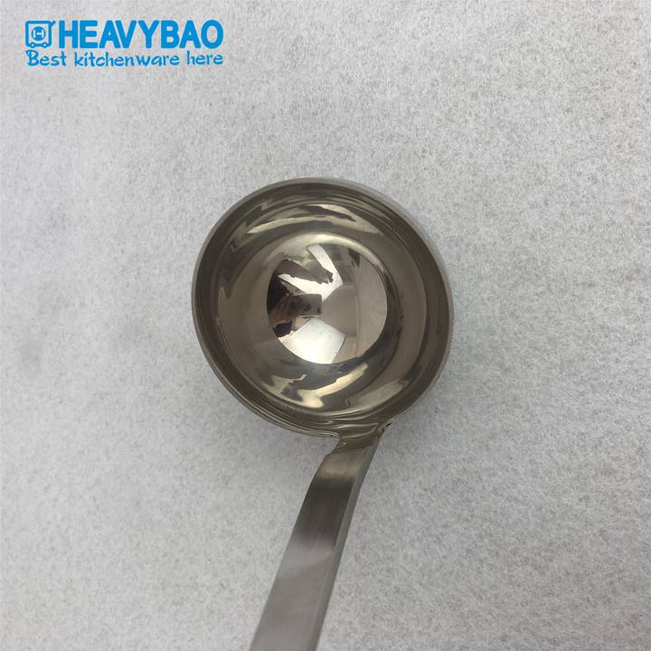 Heavybao High Quality Professional Kitchen Tool Stainless Steel Soup Ladle For Hotel Restaurant Home