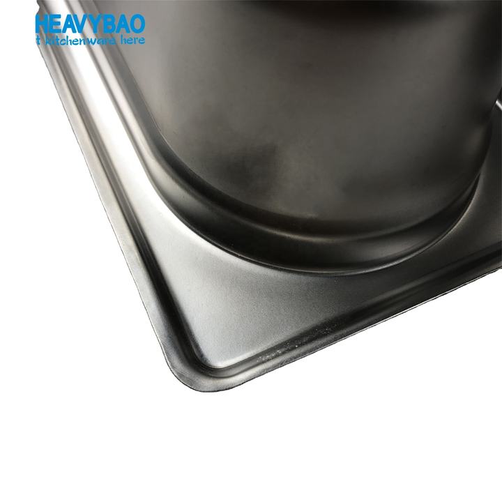 Heavybao High Quality Stainless Steel US Steam Pan 1/2 Standard  Catering Equipment Food Pan GN Pan