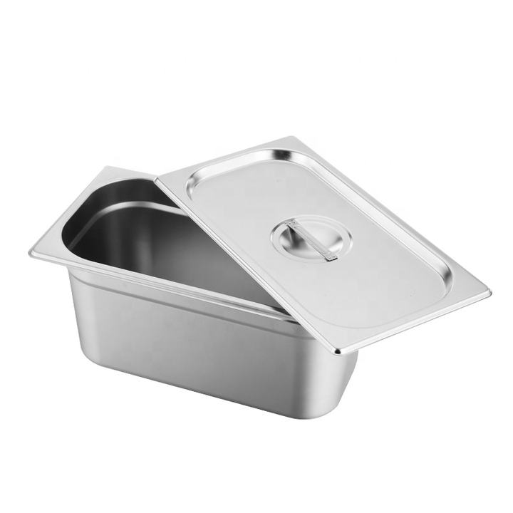 Heavybao High Standard Multi Sizes Stainless Steel European Style Ice Cream Container Gastronorm Gn Pan For Hotel Restaurant Manufacturing Plant