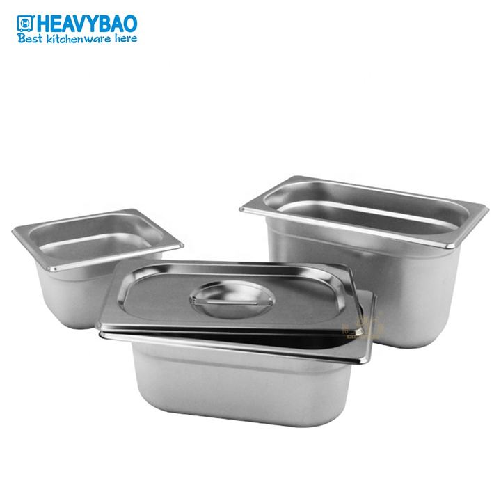 Heavybao High Standard Stainless Steel Gastronorm Food Container GN Pan For Buffet Catering Equipment