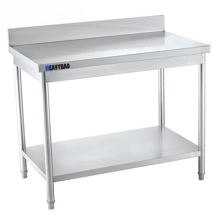 Heavybao Hot Quality Knocked-down Kitchen Commercial High Top Inox Table Heavy Duty Work Table For Kitchen