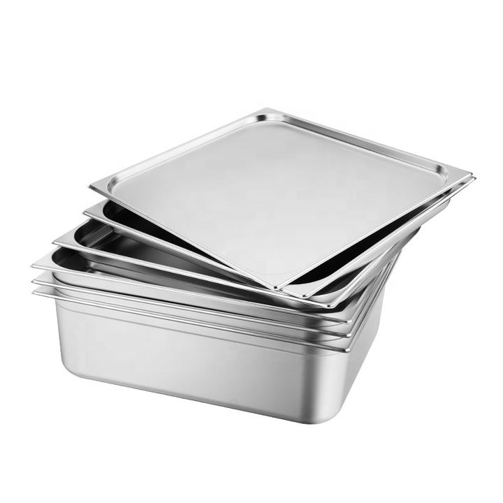 Heavybao Hot Selling Stainless Steel Gn Food Pan Container Cover Lid For Hotel Restaurant Manufacturing and Export