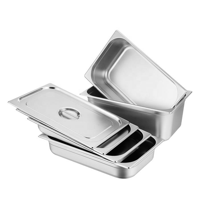 Heavybao Hot Selling Stainless Steel Gn Food Pan Container Cover Lid For Hotel Restaurant Manufacturing and Export