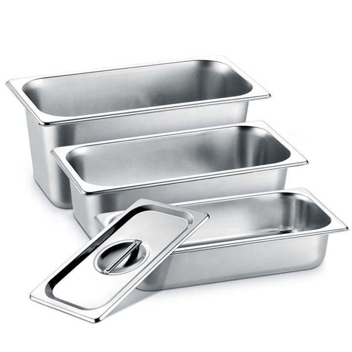 Heavybao Hotel Equipment Multi Sizes GN Pans Stainless Steel Cover Lid