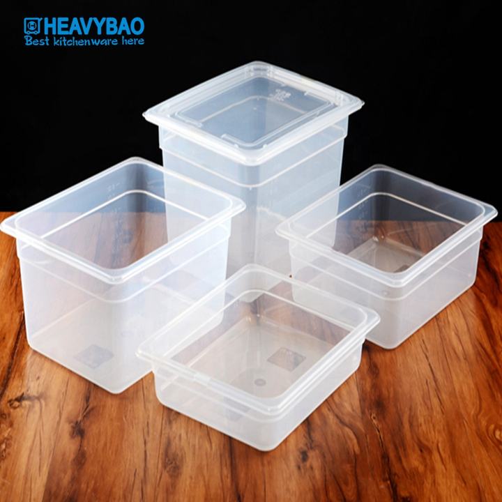 Heavybao Hotel Kitchen Equipment Plastic Gastronorm PP GN Pan Container