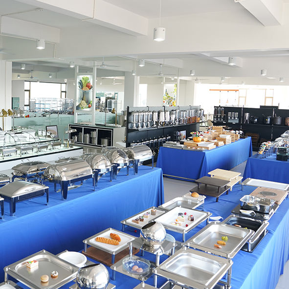 Heavybao Hotel Kitchen Working Table With Under Shelf Food Preparation Table Bakery Counter for Restaurant Equipment