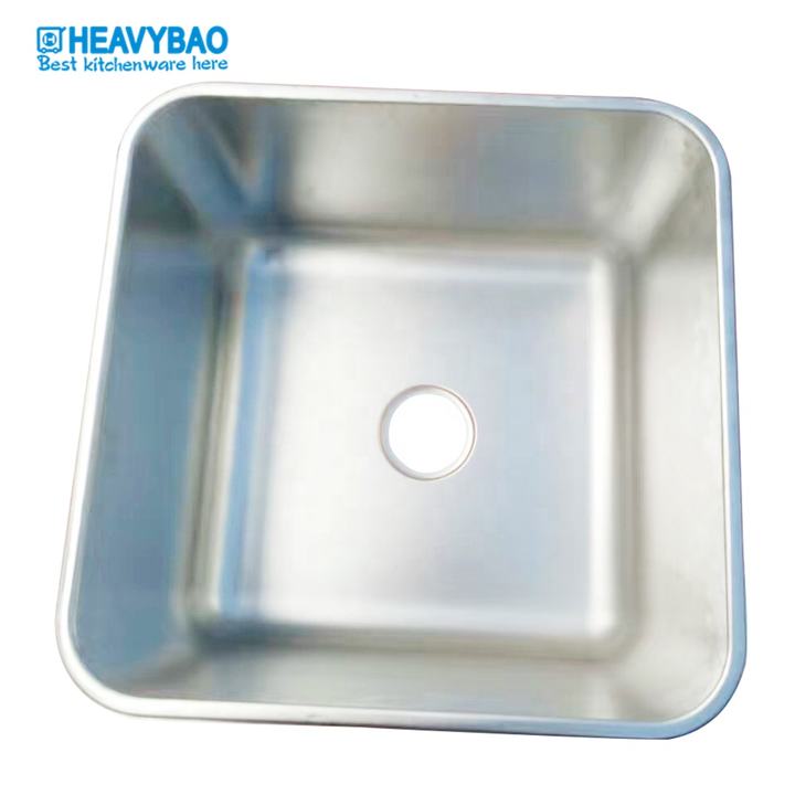 Heavybao Hotel Restaurant Catering Equipment Square Size Stainless Steel Portable Outdoor Garden Kitchen Sink