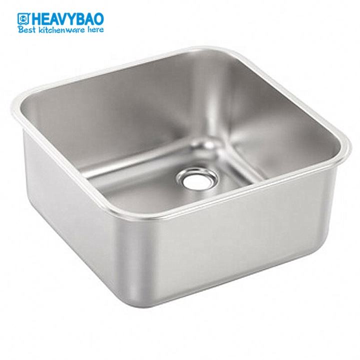 Heavybao Hotel Restaurant Catering Equipment Square Size Stainless Steel Portable Outdoor Garden Kitchen Sink