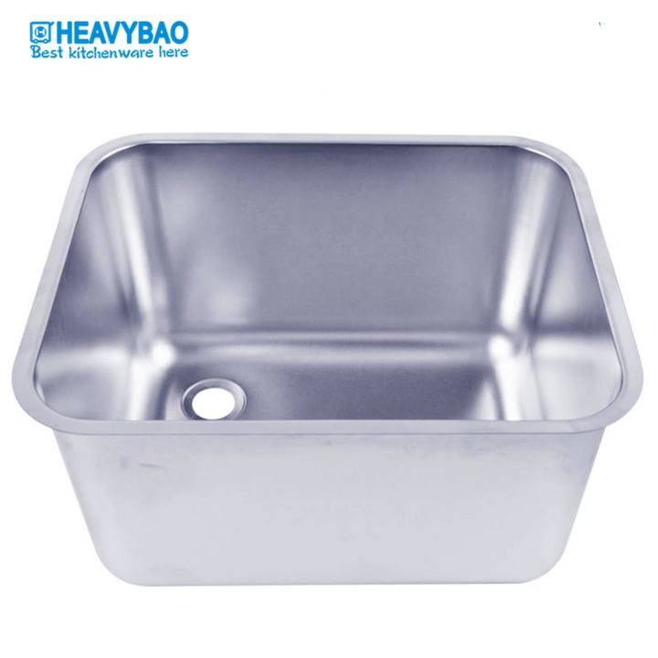 Heavybao Hotel Restaurant Catering Equipment Square Size Stainless Steel Portable Outdoor Garden Kitchen Sink