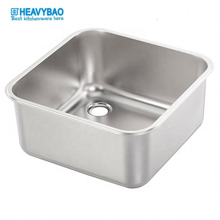 Heavybao Hotel Restaurant Catering Equipment Square Size Stainless Steel Portable Outdoor Garden Kitchen Sink