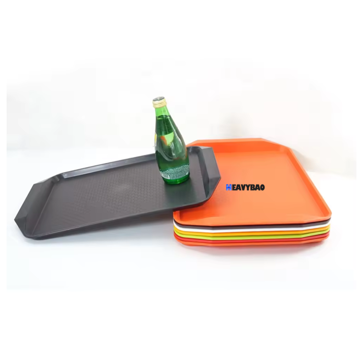 Heavybao Hotel Restaurant Coffee Beer Bar Non Slip Used Food Plastic Fast Food Serving Tray