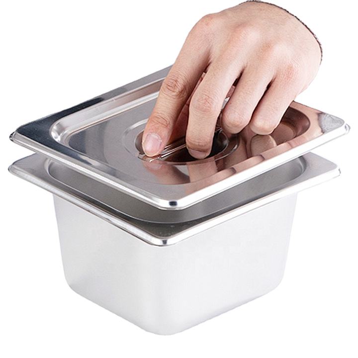 Heavybao Hotel Restaurant Supplies Kitchen Equipments Stainless Steel Silver Gastronorm Pans Disposable GN Pan With Lid