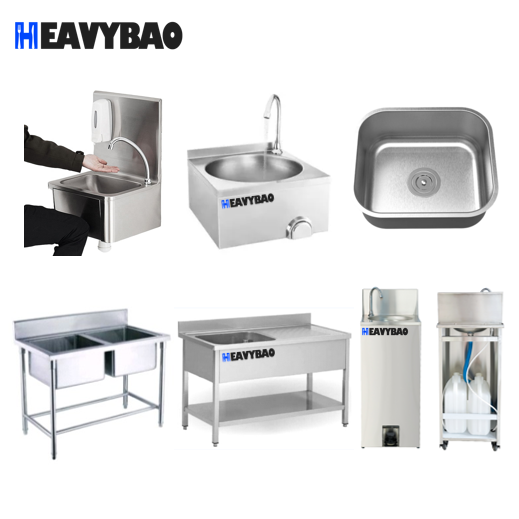 Heavybao Household Using High quality Stainless Steel deep draw under mounted Square kitchen sink