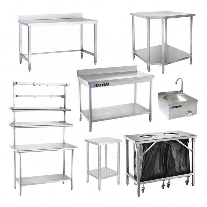 Heavybao Kitchen Equipment Restaurant Appliance Stainless Steel Worktable for Hotel Restaurant Affordable Factory Pricing