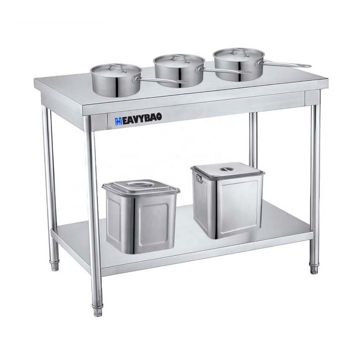Heavybao Kitchen Equipment Restaurant Appliance Stainless Steel Worktable for Hotel Restaurant Affordable Factory Pricing