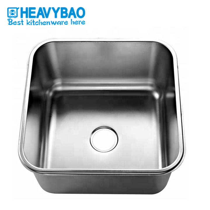 Heavybao Kitchen Stainless Steel Deep Draw Square Sink China Exporter Custom Solutions