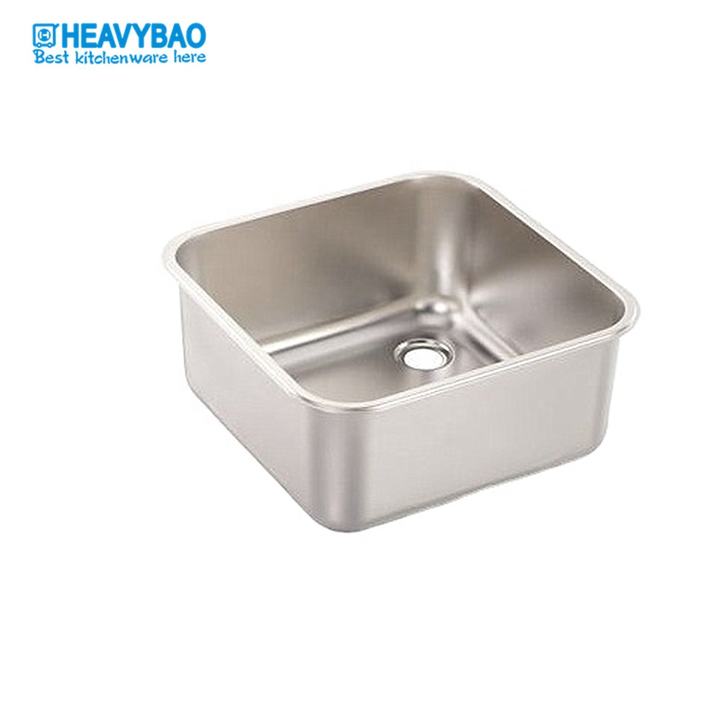 Heavybao Kitchen Stainless Steel Deep Draw Square Sink China Exporter Custom Solutions