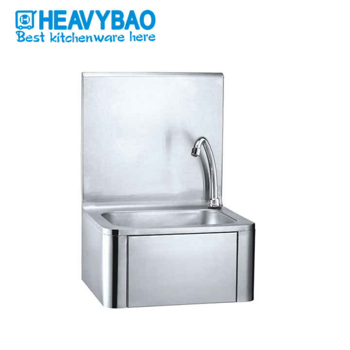 Heavybao Kitchen Stainless Steel Knee Operated Wash Basin Wholesale B2B Pricing Outlet
