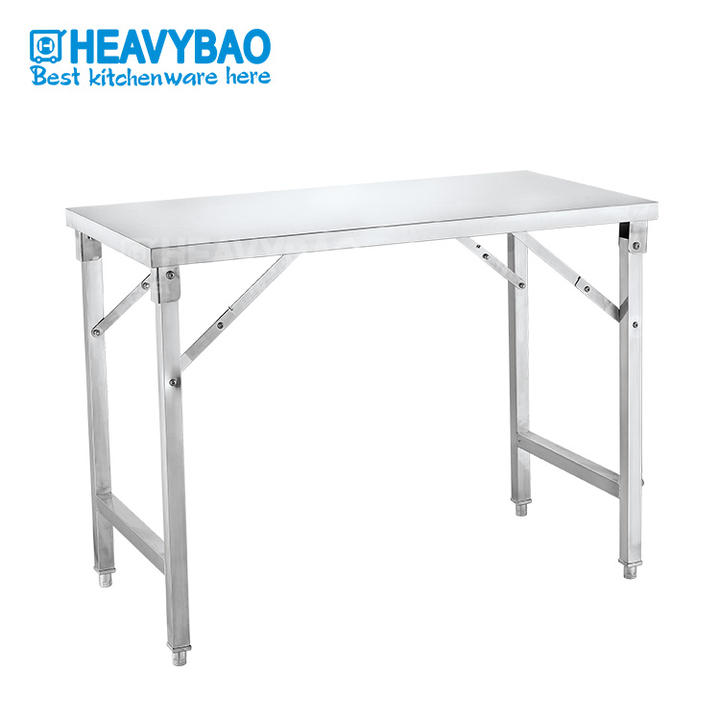 Heavybao Kitchen Stainless Steel Portable folding work table Competitive Manufacturing Pricing