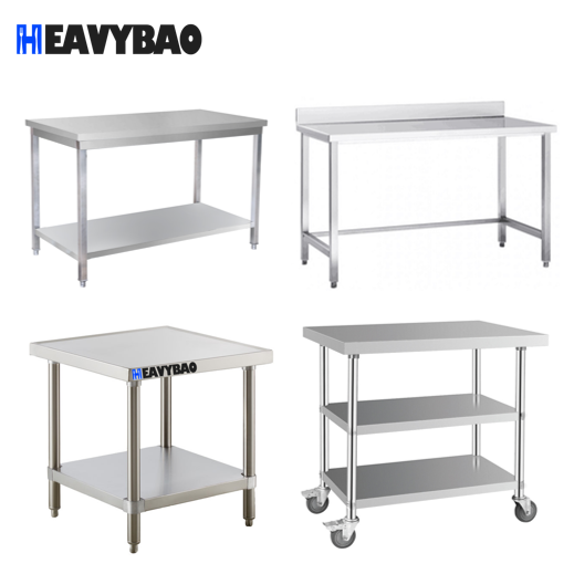 Heavybao Knocked-down Lab Kitchen Stainless Steel Work Table