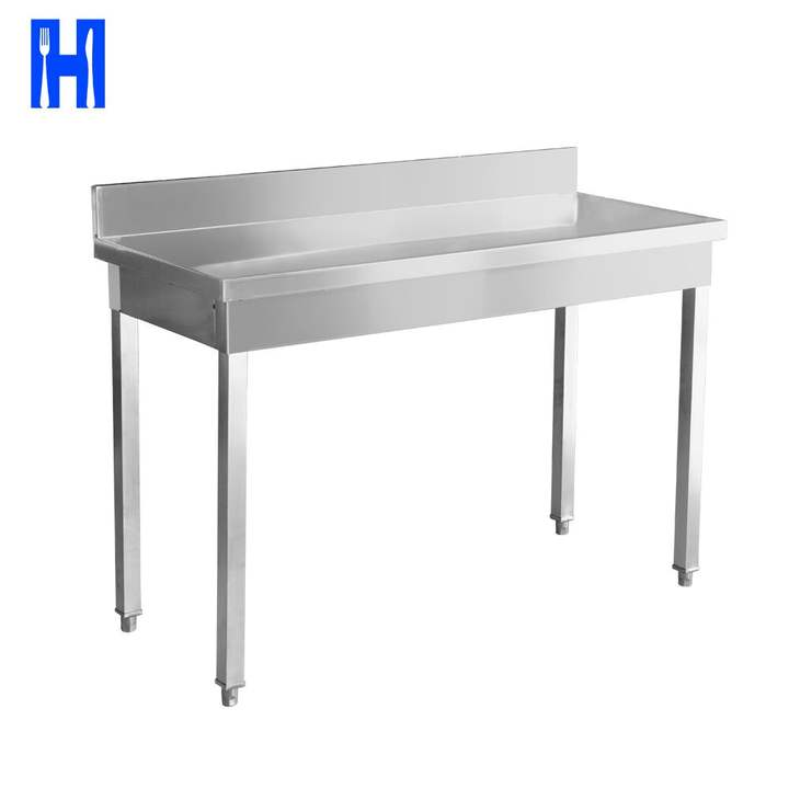 Heavybao Knocked-down Lab Kitchen Worktable Stainless Steel Square Tube Folding Work Table Wholesale Bulk Supply