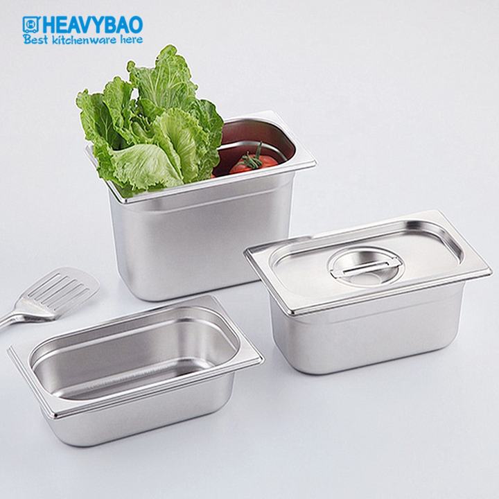 Heavybao Modern Design Stainless Steel Pan Kitchen Equipment Tool Gn Pan Buffet Food Storage Container China Wholesale Factory Outlet