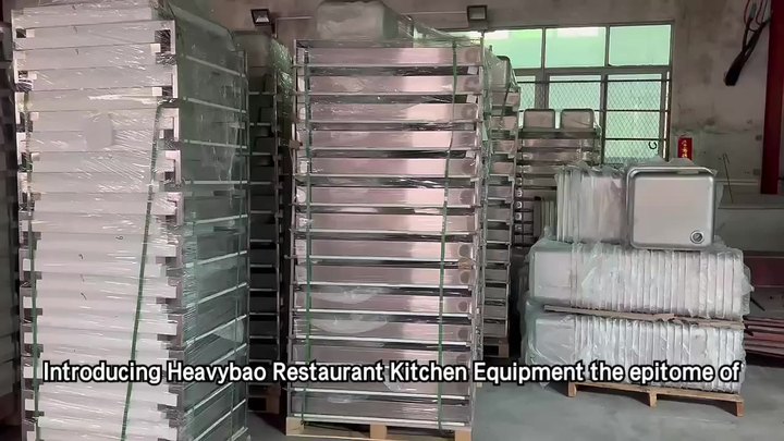 Heavybao Restaurant Kitchen Equipment Stainless Steel Commercial Sink Table Top Saudi Industrial Double Sink Bench Counter