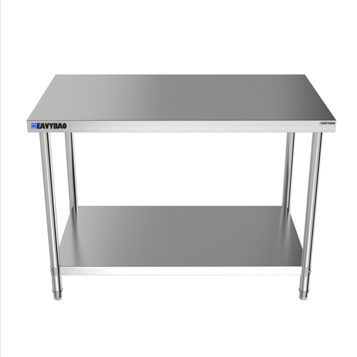 Heavybao Stainless Steel 304 Round Tube Work Table Lab Kitchen Equipment Restaurant & Hotel Work Bench Food Preparation China Bulk Supplier Customization