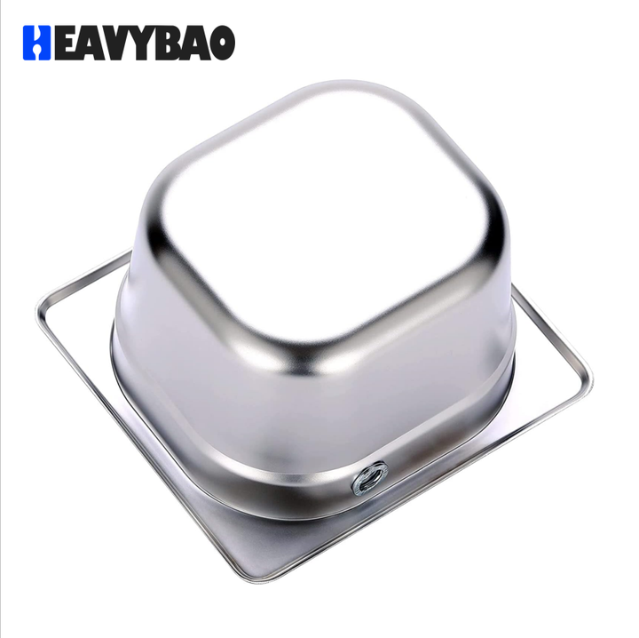 Heavybao Stainless Steel Commercial Coffee Knock Box Coffee Grounds Knock Box With Wooden Base Industrial Wholesale