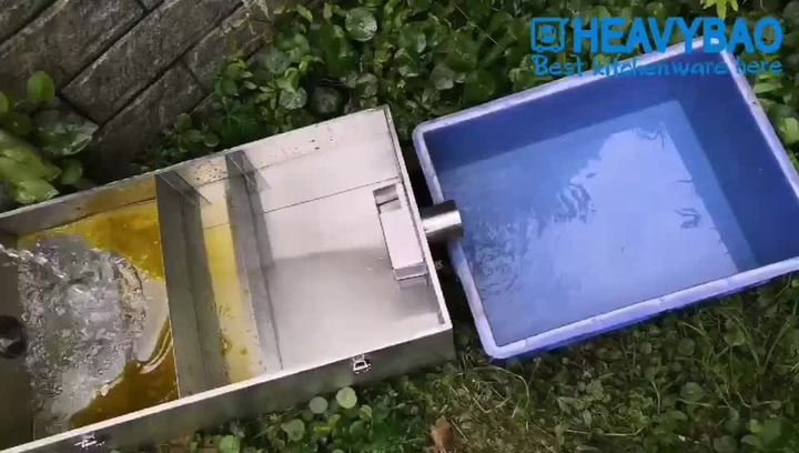 Heavybao Stainless Steel Grease Trap, Grease Trap For Kitchen/Restaurant , Oil-water Separator