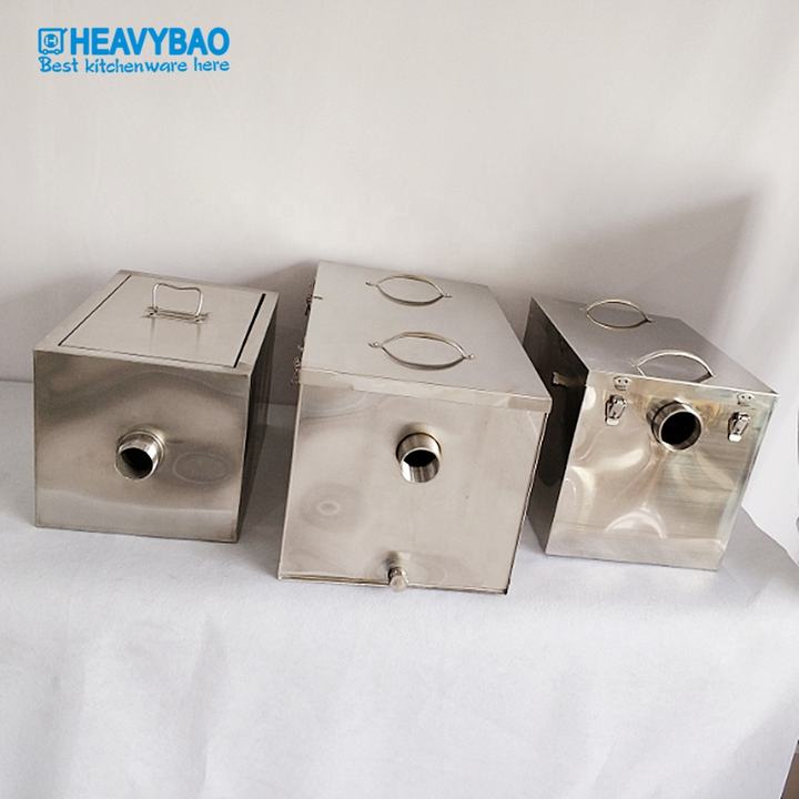 Heavybao Stainless Steel Grease Trap, Grease Trap For Kitchen/Restaurant , Oil-water Separator