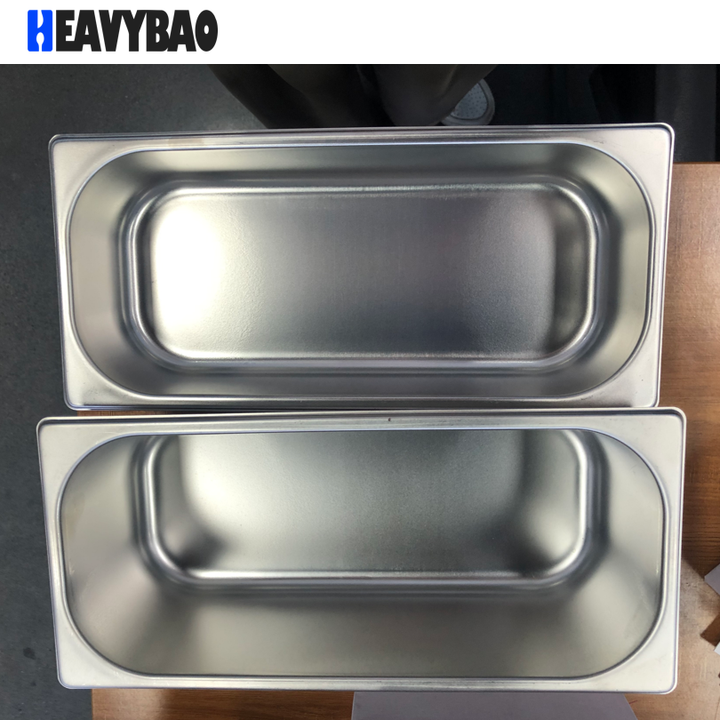Heavybao Stainless Steel Ice-cream GN Gastronorm Pan Food Container For Hotel Buffet Restaurant Wholesale Distribution Center