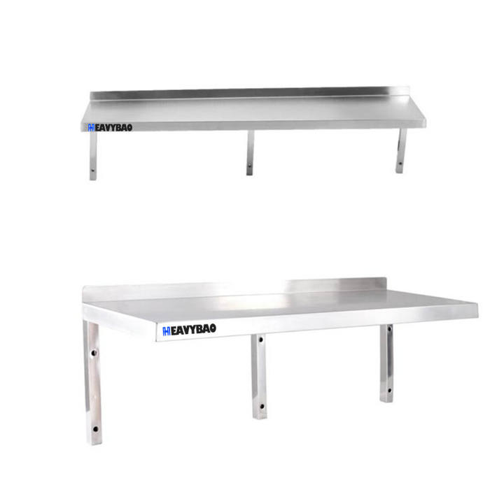 Heavybao Stainless Steel Kitchen Rack Microwave Shelf Wall-mounted Household Oven Rack Used Food laboratory wall shelves Mass Production B2B