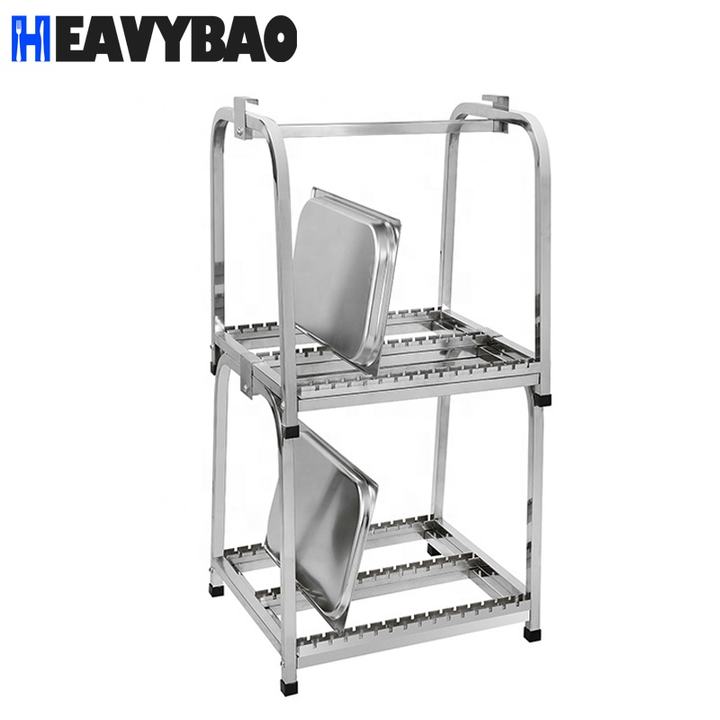 Heavybao Stainless Steel Wall Mounted Hanging Shelf Storage Rack Kitchen Accessories Holders Racks Sustainable for Plates Hotel Industrial Wholesale Pricing Supplier