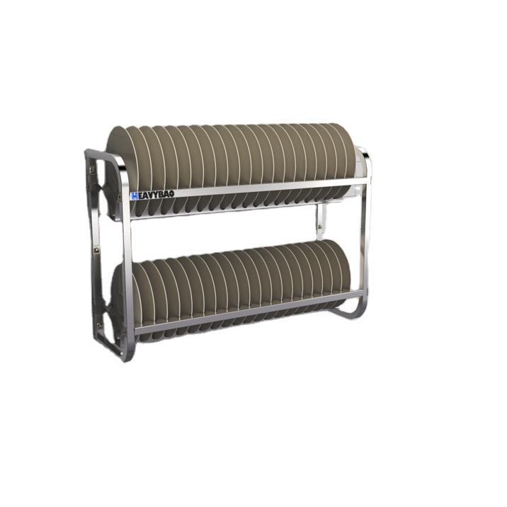 Heavybao Stainless Steel Wall Mounted Hanging Shelf Storage Rack Kitchen Accessories Holders Racks Sustainable for Plates Hotel Industrial Wholesale Pricing Supplier