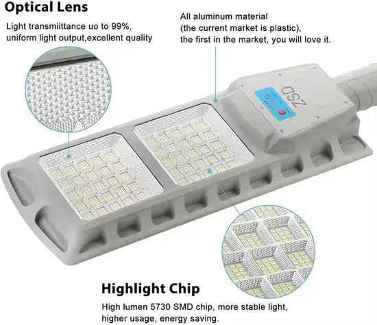 Outdoor Waterproof IP65 Highlight SMD Integrated LED Solar Street Light