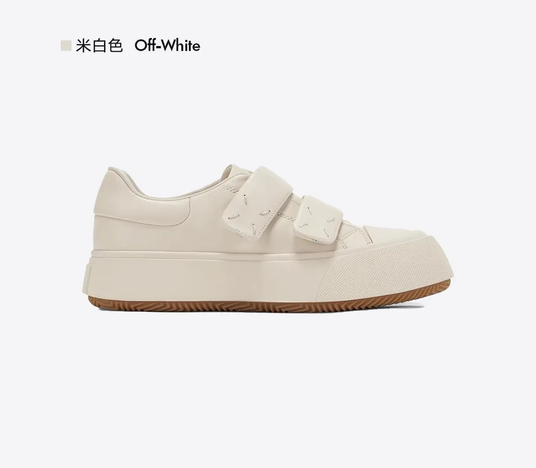 New Black and White Hemisphere Genuine Leather Sneakers for Women Thick Sole Casual White Shoes