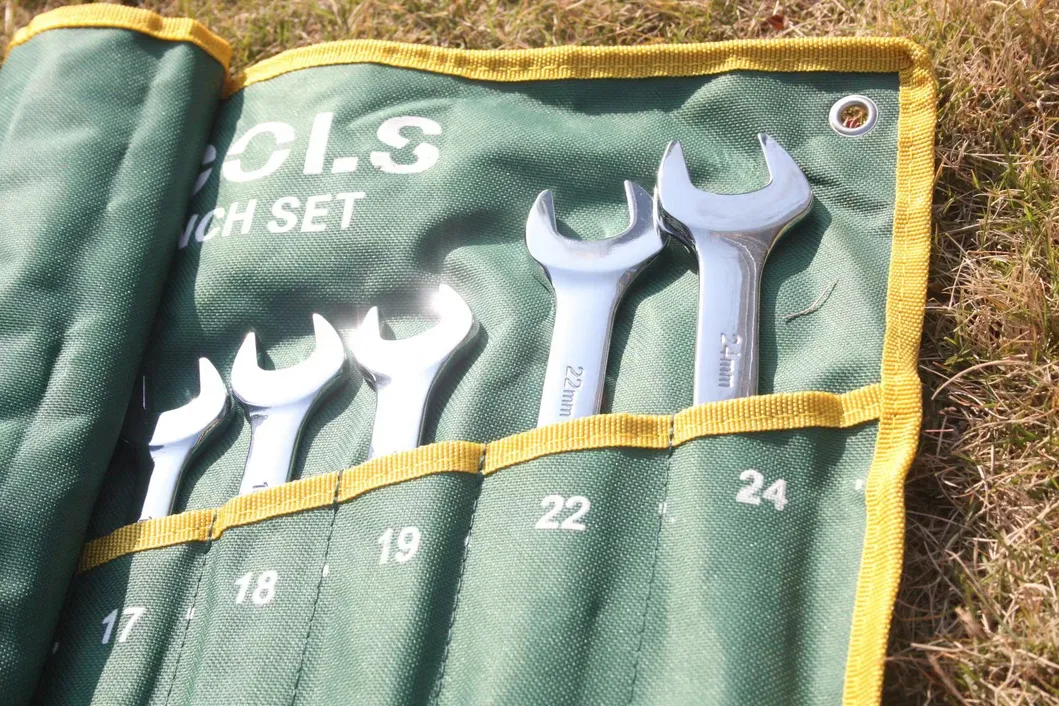 20PCS New Combination Metric Wrench Set with Roll up Pouch,