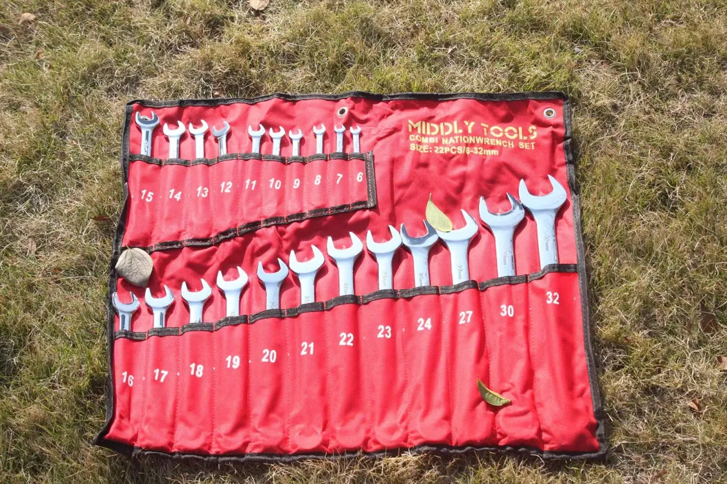 20PCS New Combination Metric Wrench Set with Roll up Pouch,