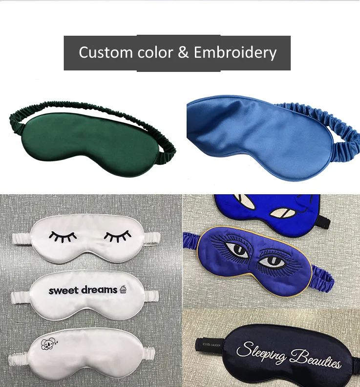 100% Silk Pure Color Custom Eyemask